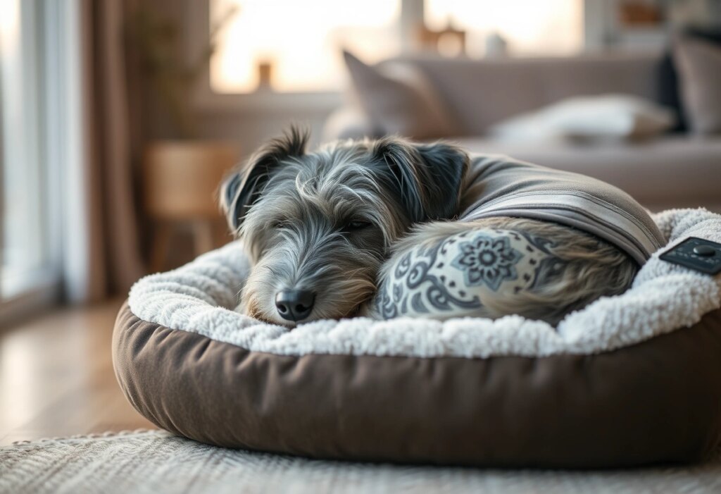Calming Bed for Senior Dogs With Separation Anxiety